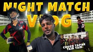 🫣10 Overs 100 Runs to Win🤯- Night Flood Lights Match |😵‍💫Unexpected Twist😵‍💫| NBC Vlogs |