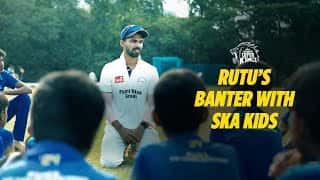 Ruturaj Gaikwad - Fun moments with @SuperKingsAcad  Kids